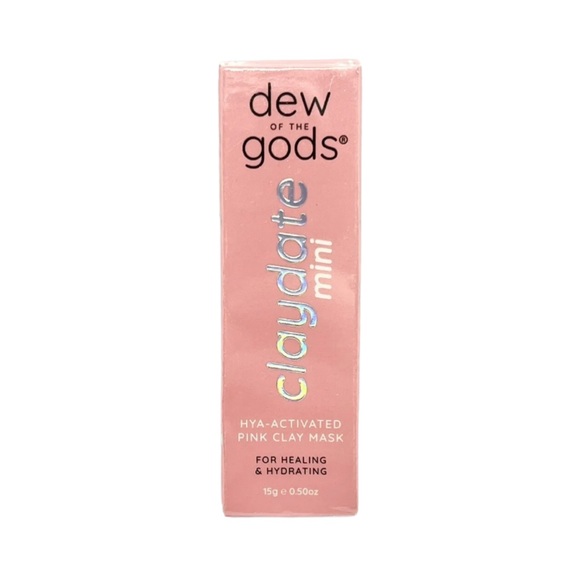 DEW OF THE GODS Claydate Mini Pink Clay Mask - .5 oz NIB - Picture 1 of 2